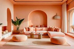 Color drenching, barvy, interiér