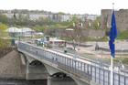 Most na řece Narva od sebe dělí Estonsko a Rusko