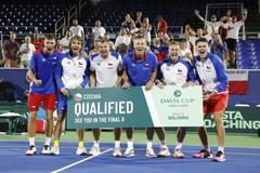 Český daviscupový tým po postupu