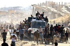 Palestina, Gaza, hlad, pomoc, letadlo, Jordánsko, Israel