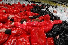 Choreo fanoušků Slavie oslavující 130 let klubu během zápase EKL Slavia Praha - Sivasspor