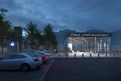 letiště václava havla, letiště, doprava, vlak, stavba