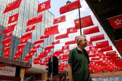 Čína, Národní den, Hong Kong, Mao Ce-tung, vojenská přehlídka, dovolené státní svátek, oslava, zlatý týden