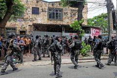 Brazílie, Rio de Janeiro, favela, policie, zásah, gang