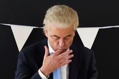 Geert Wilders slaví volební vítězství.