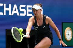 Barbora Krejčíková ve čtvrtfinále US Open proti Jessice Pegulaové