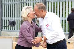 Polsko, Bělorusko, hranice, uprchlíci, Donald Tusk, migrace, migranti, Ursula von der Leyenová