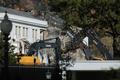 Demolition continues on part of the White House East Wing, in Washington