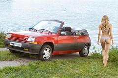 Retrokalendář auta a holky 2026