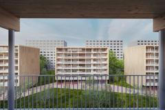 dřevěná bytovka, nedostupné bydlení, projekt, rodiny, architektura, design