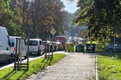 Praha 7 doprava kolony v Korunovační