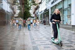 Elektrokoloběžka v Praze. Ilustrační foto.