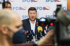 Tomio Okamura, Tisková konference SPD, poslanecká sněmovna