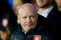 Ivan Hašek v zápase Ligy národů Česko - Albánie