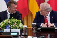Emmanuel Macron a Donald Trump
