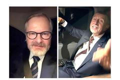 Andrej Babiš si po cestě z debaty zpíval známou píseň, FIala vyjádřil obavy o jeho zdraví