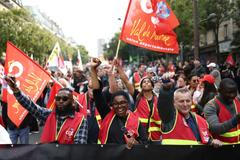 Strikes and anti-government protests called by French unions in France