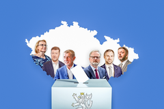 Volby do snemovny 2025 - Ikona, poutaci foto