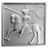 Rekonstrukce kachle podle nalezeného střepu.