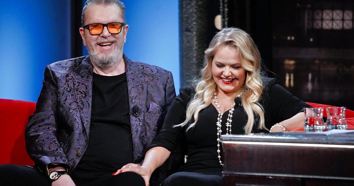 Zpěvák Richard Müller se svou druhou manželkou, top manažerkou Vandou Wolfovou