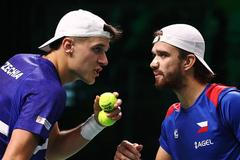 Česko - Španělsko, čtvrtfinále Davis Cup 2025 (Macháč, Menšík)