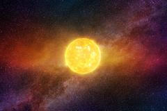 slunce vesmír ilustrace