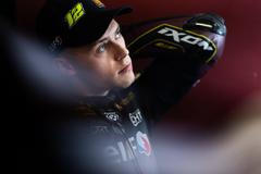 Filip Salač na motocyklu Moto2 v barvách ELF Marc VDS Racing Teamu během VC Maďarska 2025