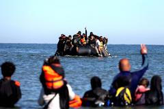 Francie, Velká Británie, migrace, čluny, Lamanšký kanál,