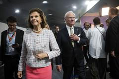 Švédský král Karel XVI. Gustav a královna Silvia na summitu COP30.