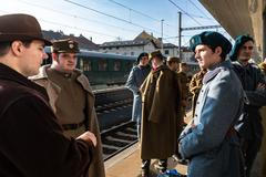 Vlak nazvaný Konečně doma, kterým si Československá obec legionářská připomněla 105. výročí návratu legionářů z Ruska (7. 11. 2025)