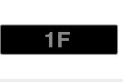 Registrační značka 1 F