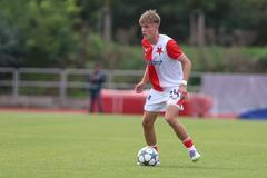 Jakub Kolísek byl autorem jednoho gólu Slavie v utkání Youth League proti Arsenalu