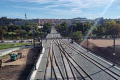 Praha Bubny Synčák reportáž 4. září 2025 nádraží vlaky Správa železnic České dráhy vlak