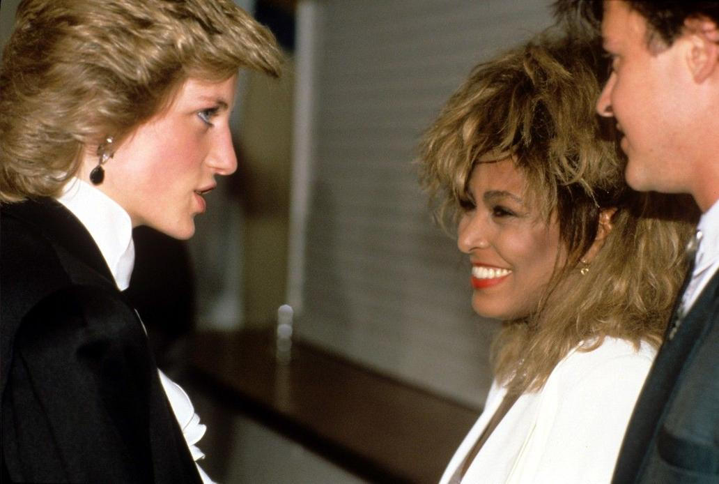 Tina Turner s princeznou Dianou