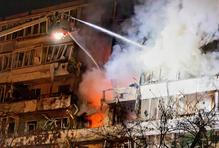 Ukrajina, Kyjev, Rusko, válka, drony, bombardování,