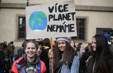 Fridays for Future Praha - první studentská stávka / protest za změnu postoje v boji proti změně klimatu, 15. 3. 2019