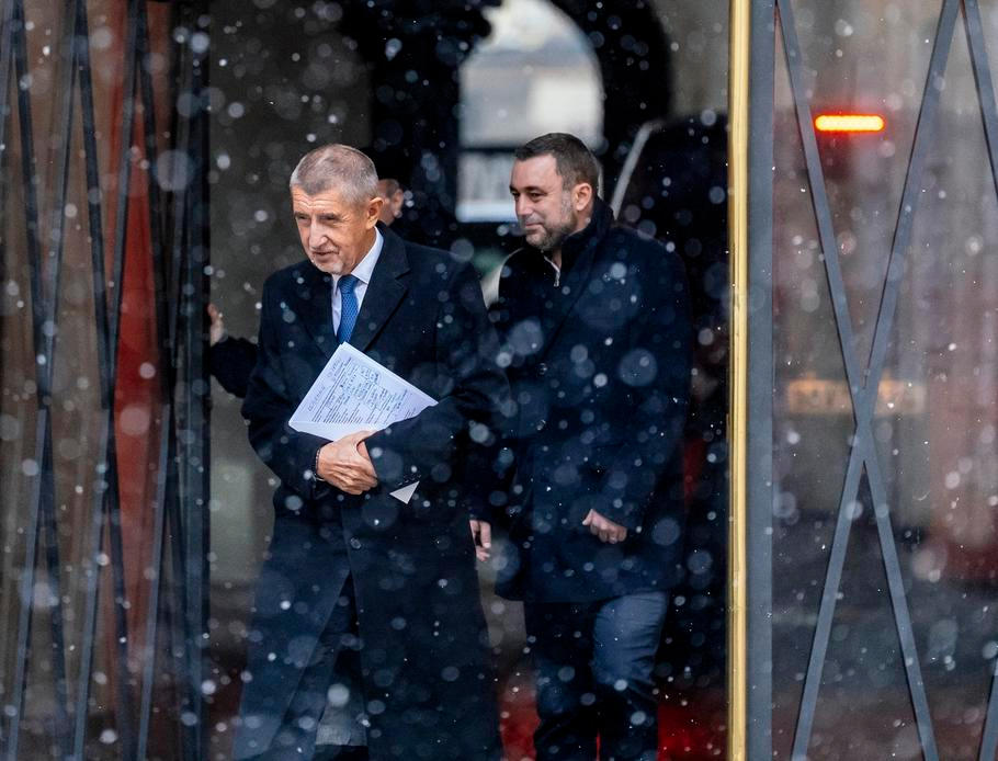 Praha, 26.11.2025 Andrej Babiš přijel na hrad představit prezidentu Petru Pavlovi jména ministrů vznikající vlády.