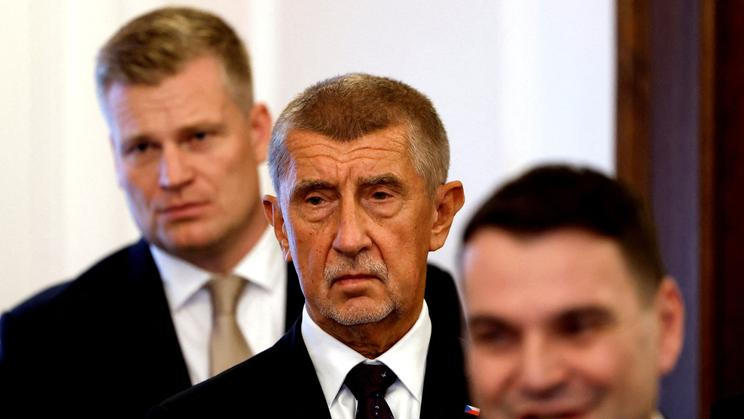 FILE PHOTO: Singing of a coalition agreement in Prague