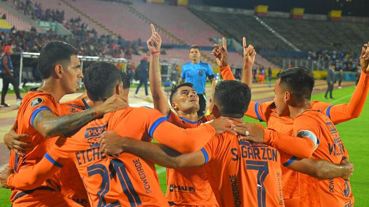 Fotbalisté bolivijského Bloomingu