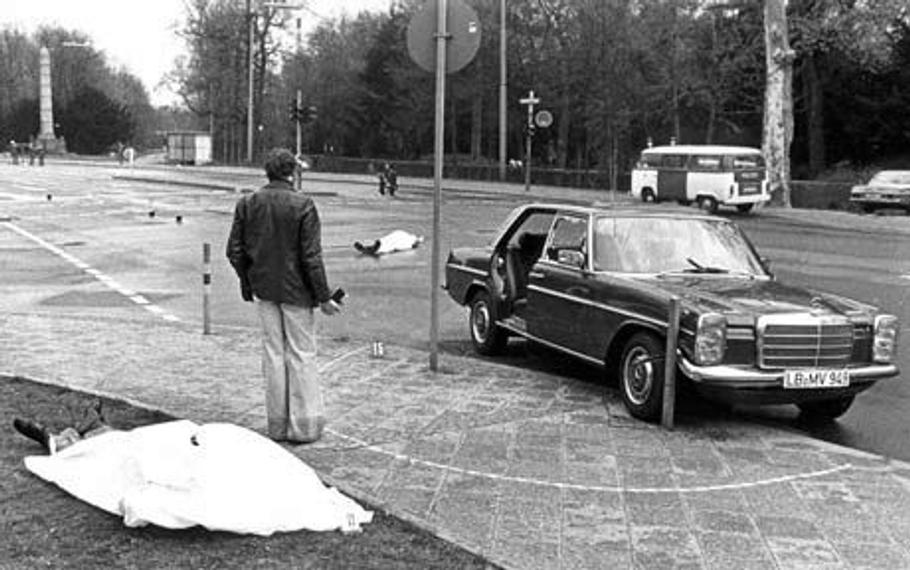 Mercedes generálního prokurátora Siegfrieda Bubacka