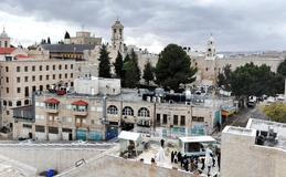 Palestina, Betlém, papamobil, papež František, zdravotníci, přestavba,