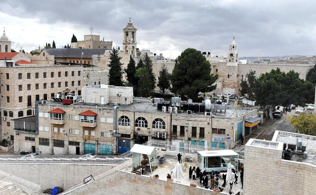 Palestina, Betlém, papamobil, papež František, zdravotníci, přestavba,