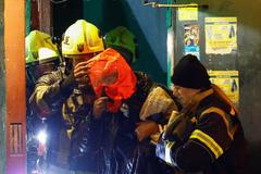 Aftermath of a Russian missile and drone attack in Kyiv