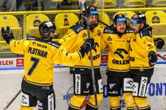 Radost hokejistů Litvínova