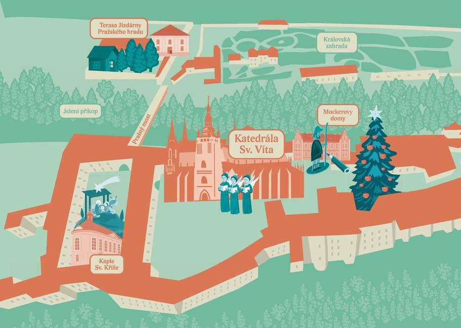 Pražský hrad advent program zima Vánoce