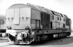 První prototyp Kyklopu skončil neslavně. Po požáru v roce 1979 z něj zbyl zubožený vrak, který sloužil k nárazovým zkouškám deformačních prvků lokomotiv.