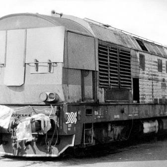 První prototyp Kyklopu skončil neslavně. Po požáru v roce 1979 z něj zbyl zubožený vrak, který sloužil k nárazovým zkouškám deformačních prvků lokomotiv.