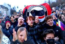 Německo, AFD, Alternativa pro Německo, Weidel. sjezd, Antifa, protest,  Generace Německo