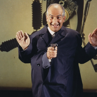 Louis de Funès jako komisař Juve ve filmu Fantomas se zlobí.
