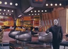 Jean Marais v roli Fantomase ve filmu Fantomas se zlobí.